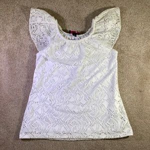 Iz byer girls white blouse